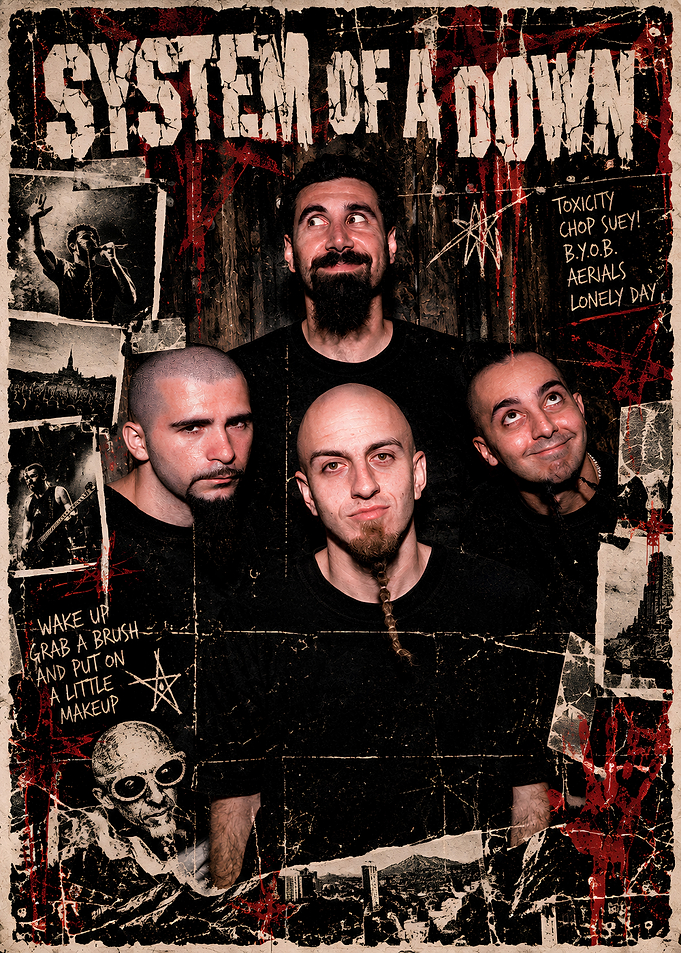System of a Down Band Poster