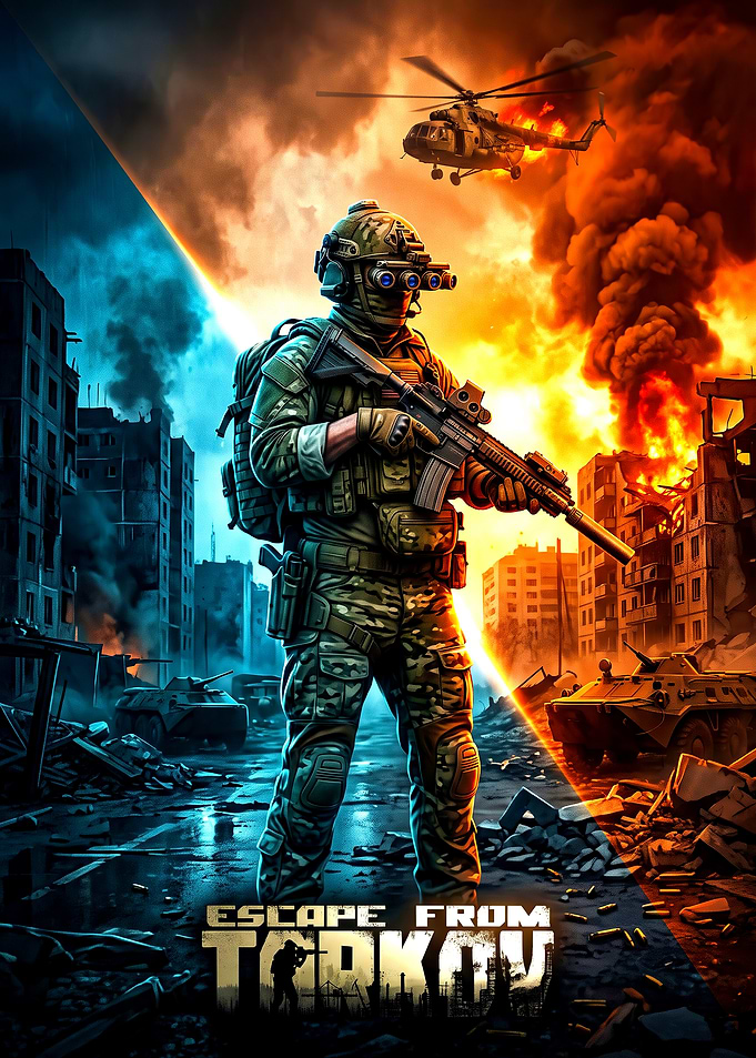 Escape From Tarkov Soldier Combat Scene