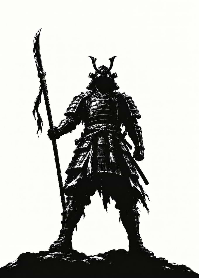 Samurai Warrior with Naginata
