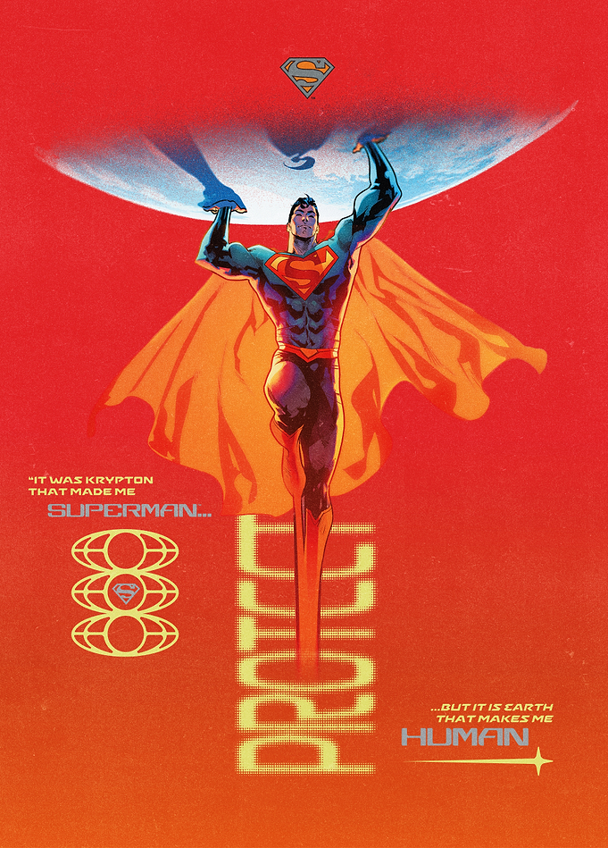 Superman – Protect Red Poster