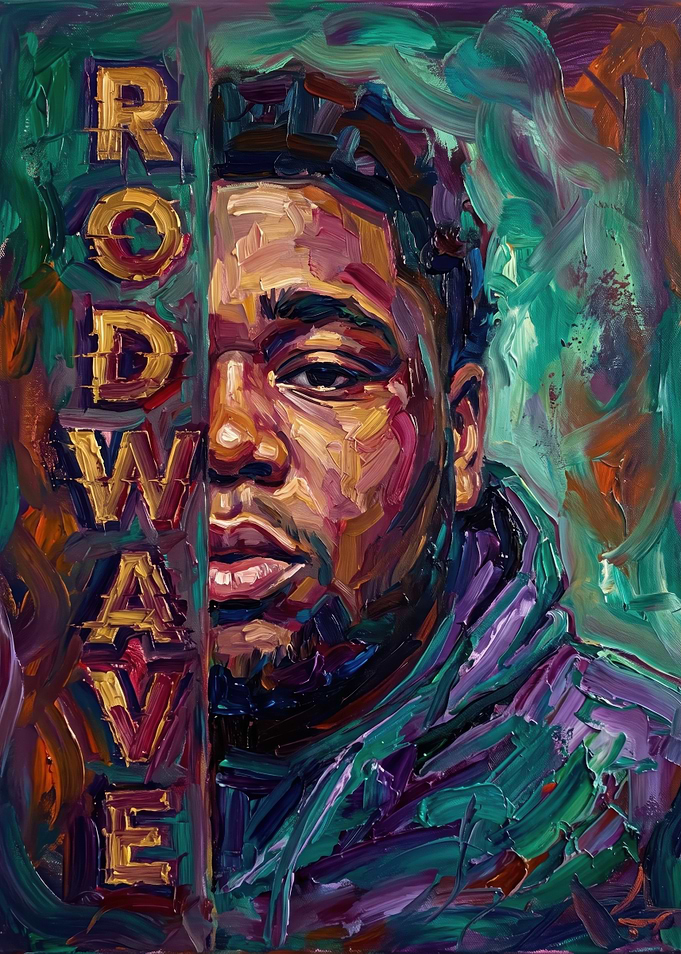 Rod Wave Oil Painting Portrait