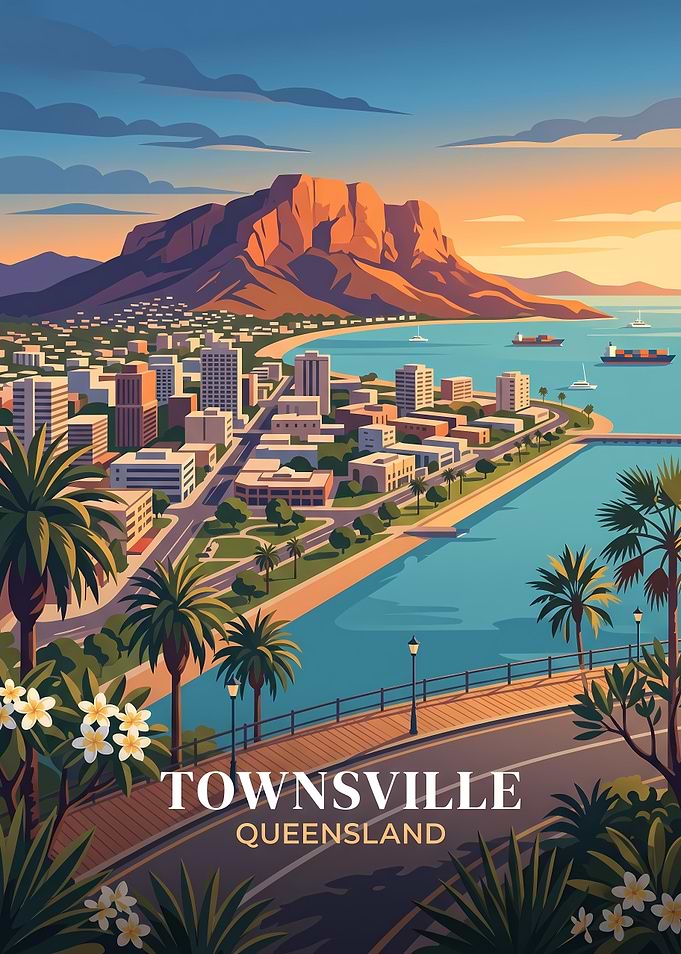 Townsville Queensland Travel Poster