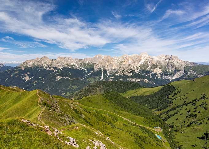 Panoramic View of the Dolomites - Col Valvacin - Buffaure