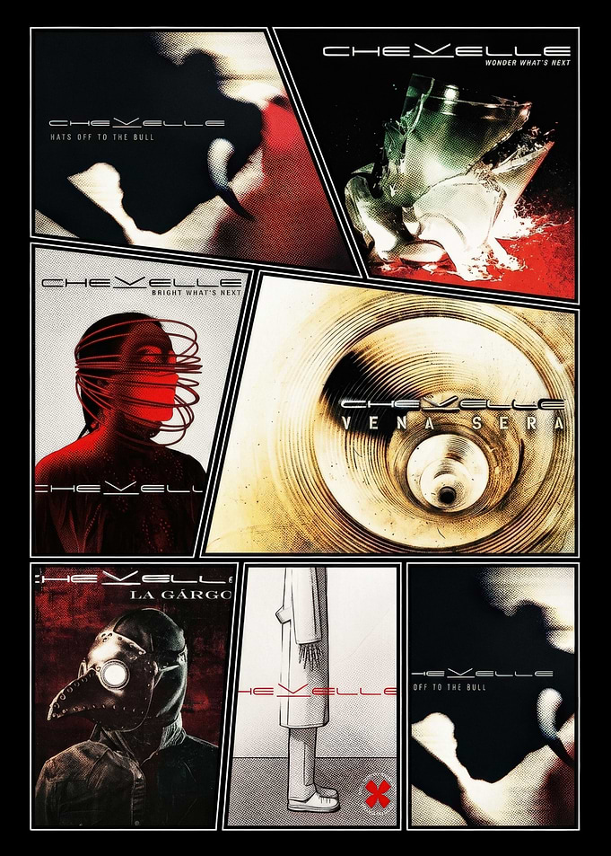 Chevelle Album Art Collage Poster