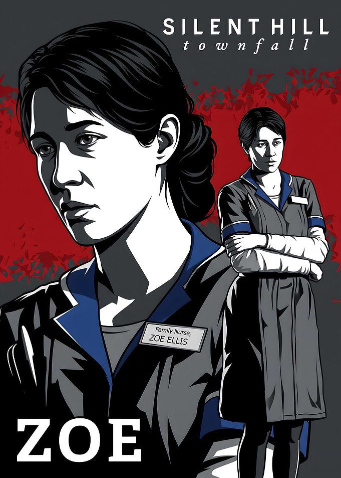 Silent Hill Townfall Zoe Ellis Poster