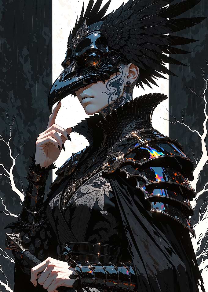 Dark Raven Masked Warrior