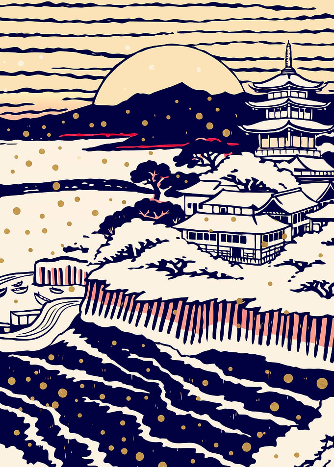 Traditional Japanese Estate by the Sea