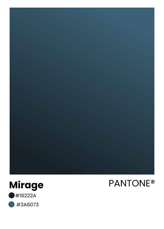 Pantone Mirage Color Swatch