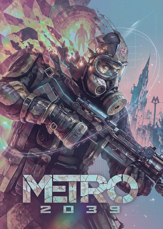 Metro 2039 Post-Apocalyptic Soldier Poster