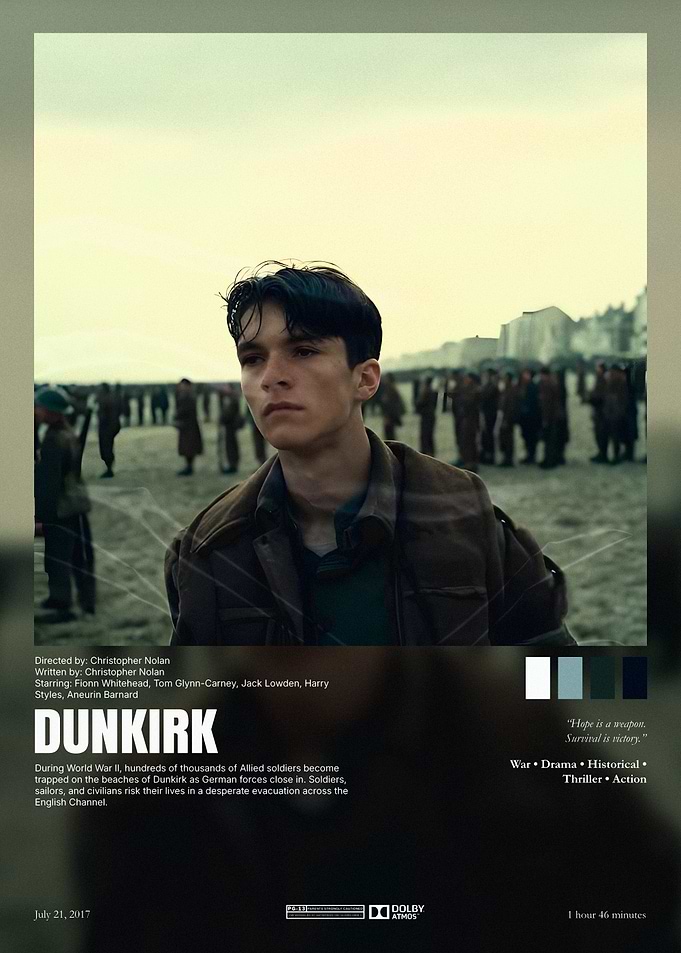 Dunkirk Movie Poster Minimalist Design