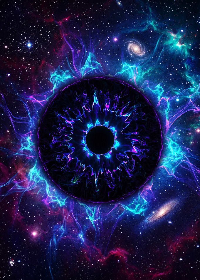 Cosmic Eye Nebula Abstract Art