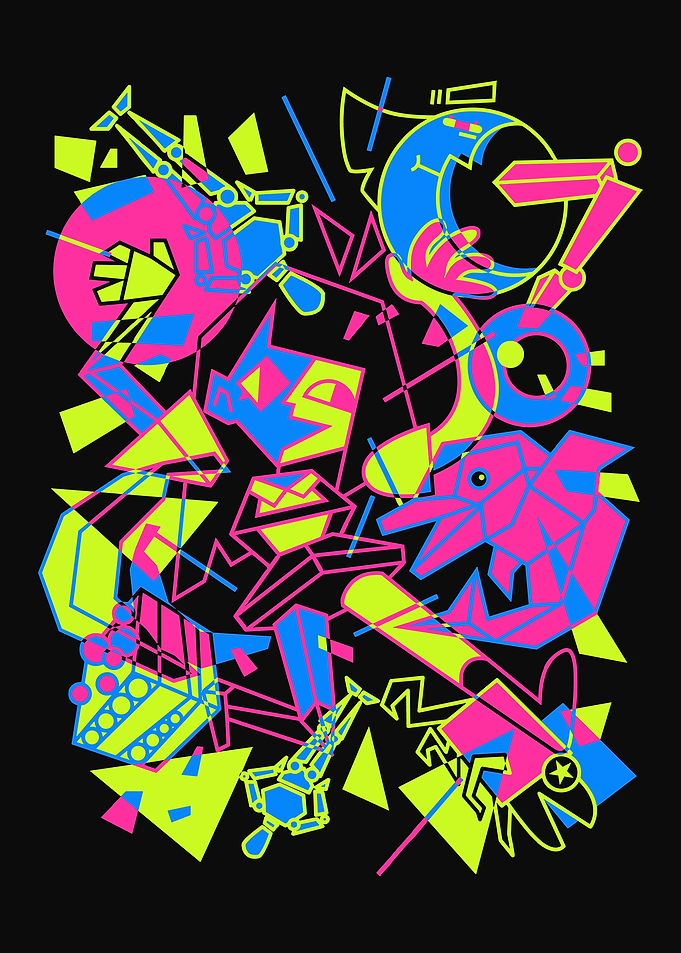 Dream BBQ Neon Chaos Game