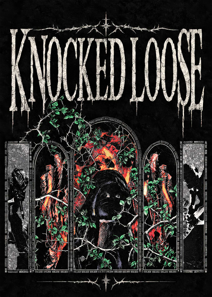 Knocked Loose Gothic Band Poster