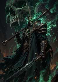 Undead King with Spectral Axe