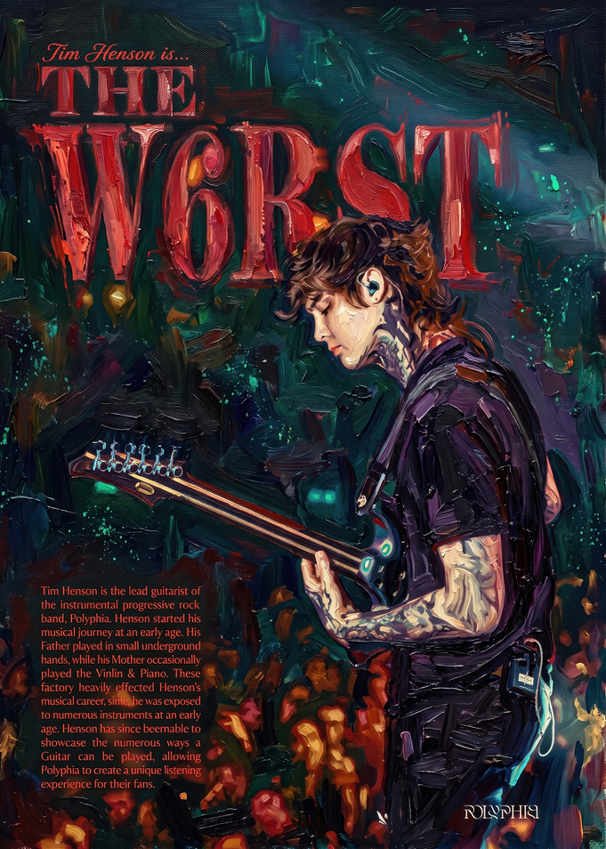 Tim Henson Polyphia Portrait Poster