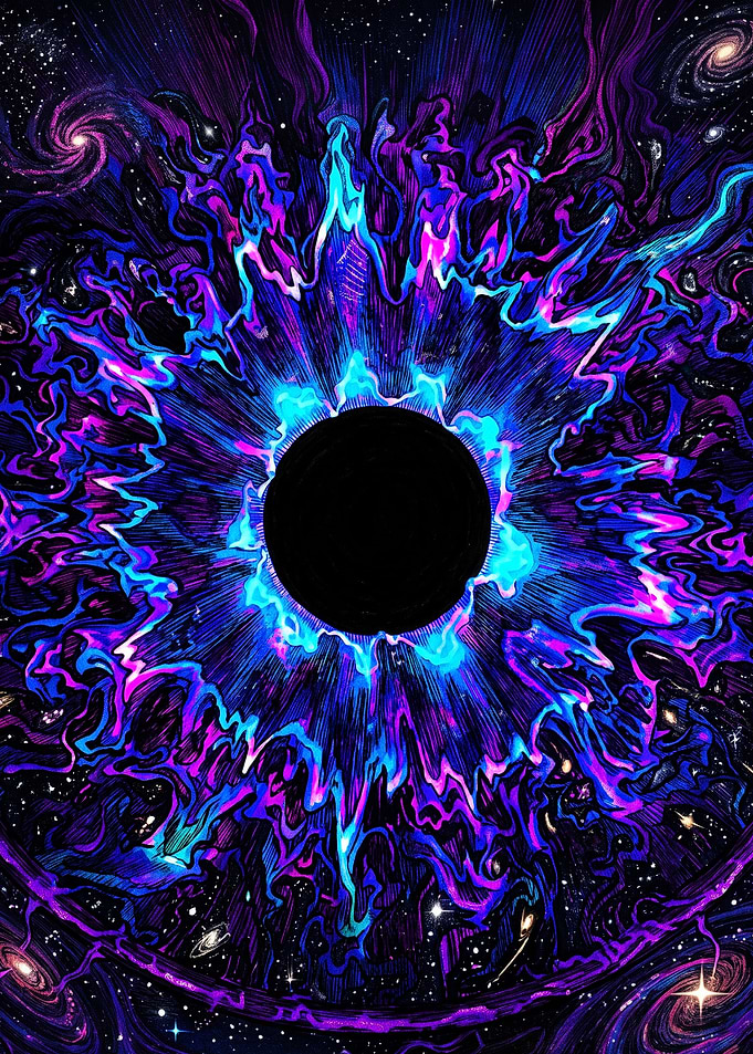 Cosmic Black Hole Energy Vortex