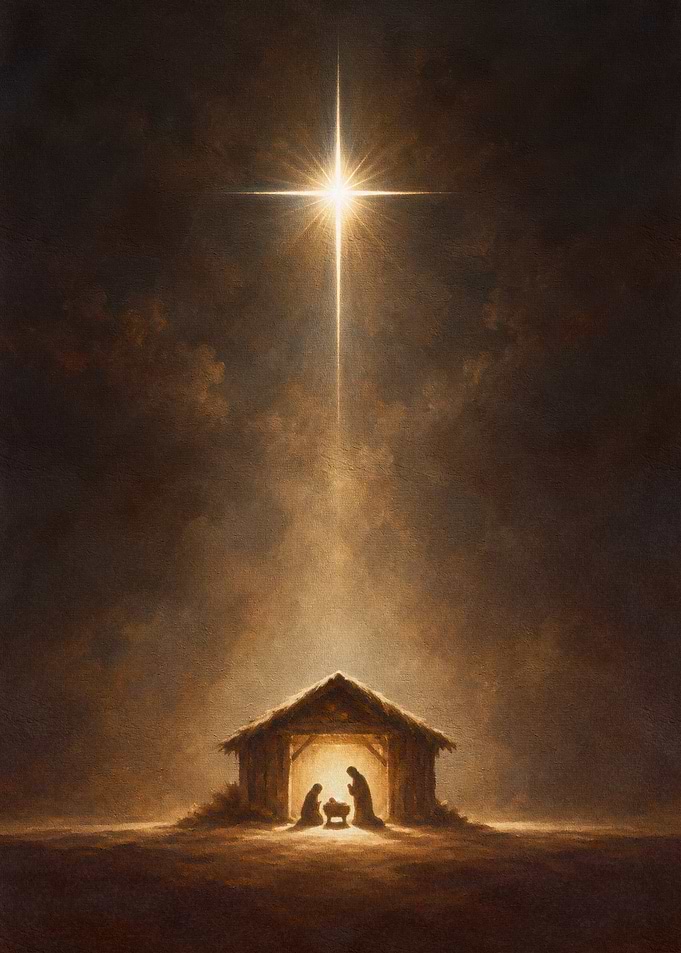 Nativity Scene Under the Star