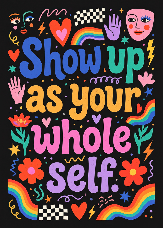 Show Up As Your Whole Self Poster