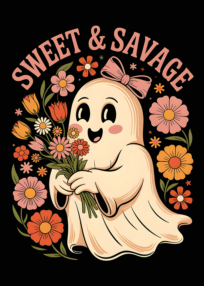 Sweet and Savage Ghost Illustration