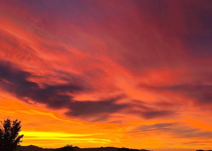 Desert Sky on Fire