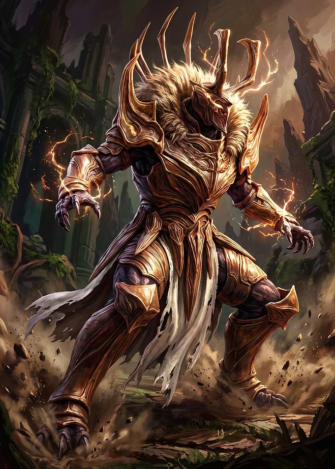 Golden Armored Warrior Beast