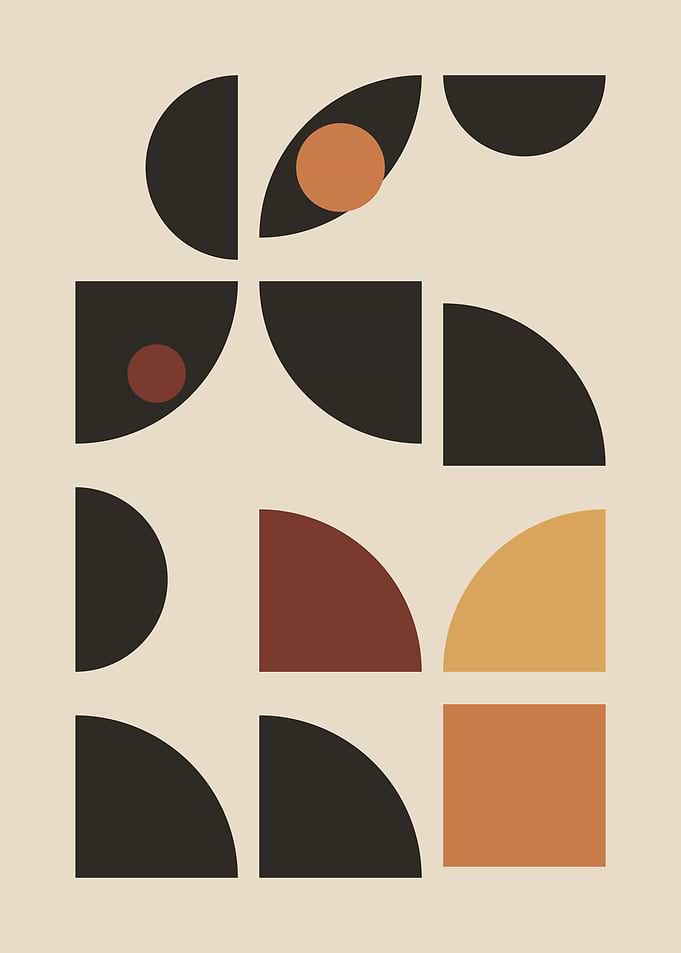Terracotta and Sand Mid Century