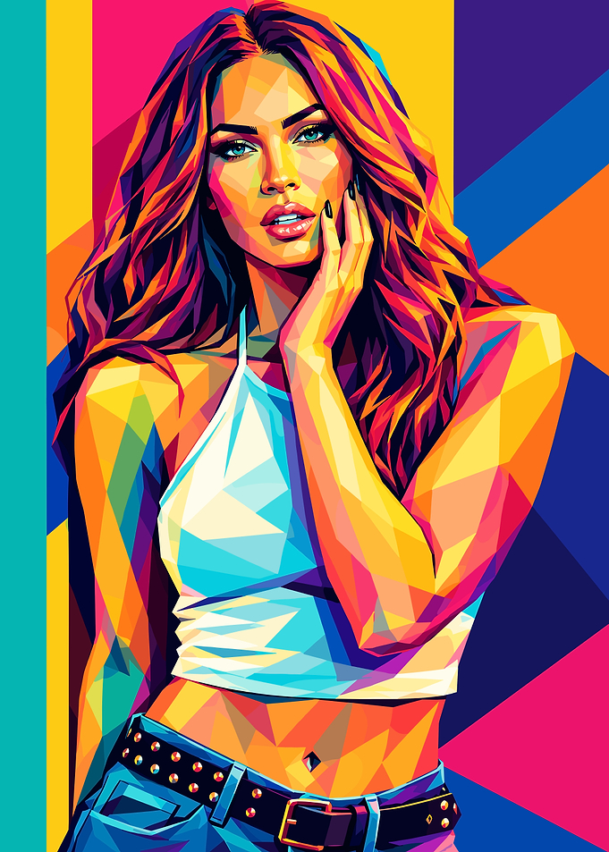 Megan Fox Pop Art Portrait