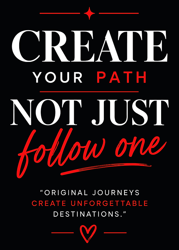 Create Your Path Inspirational Quote Poster