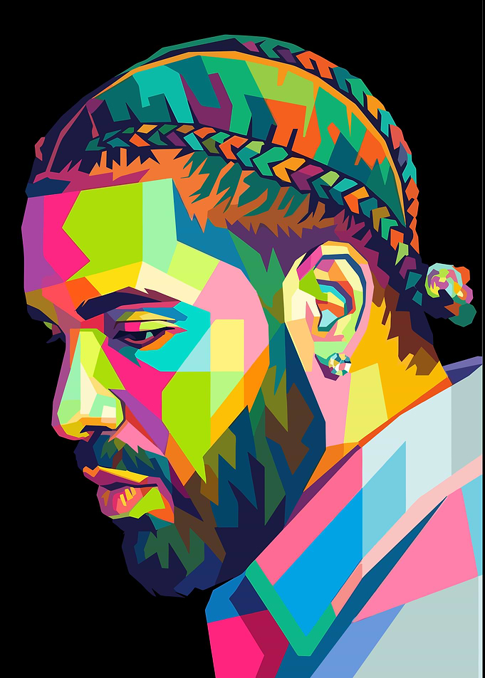 Drake Pop Art Portrait