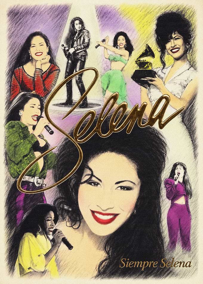 Selena Quintanilla Tribute Art Collage