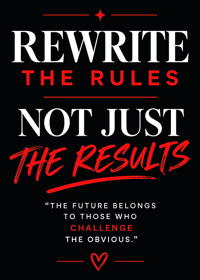 Rewrite The Rules Inspirational Quote Poster