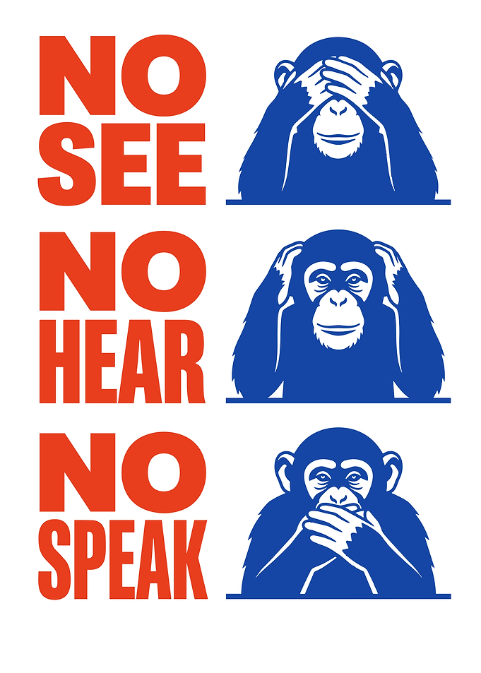 Three Wise Monkeys Poster