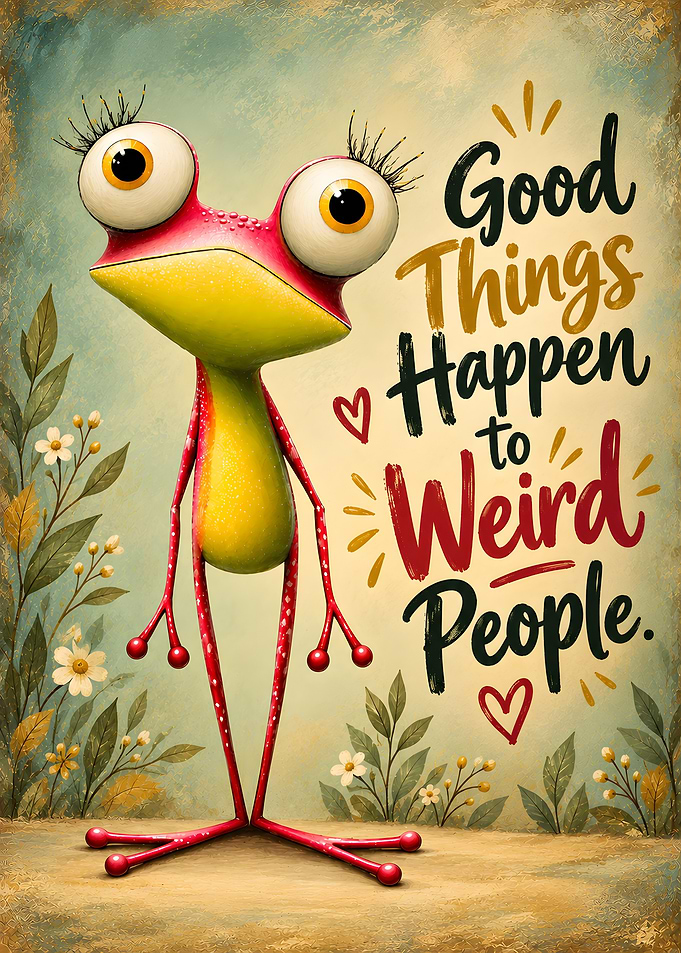 Good Things Happen to Weird People | Cute Frog