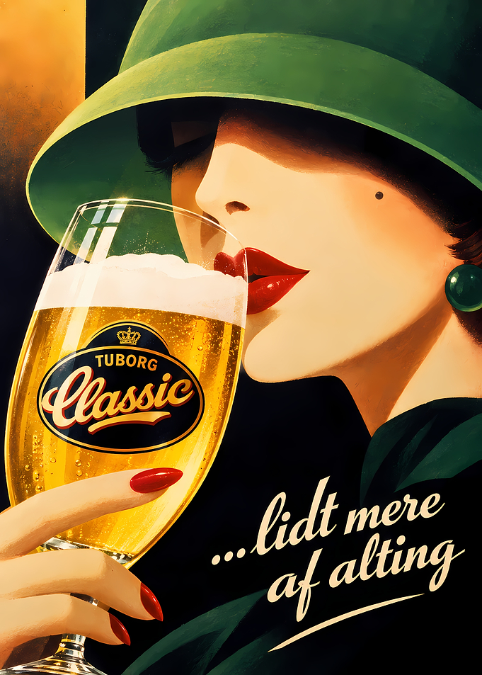 Tuborg Classic Vintage Style Poster
