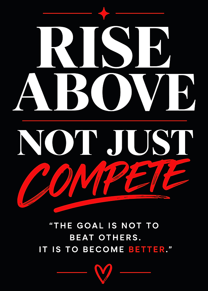Rise Above Motivational Quote Poster