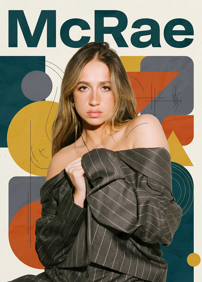 Tate McRae Graphic Portrait Poster