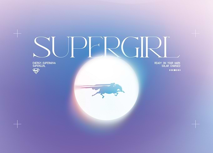 Supergirl – Flight Through Light Pastel Poster
