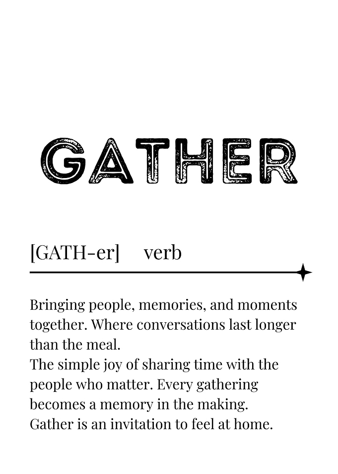 Gather Definition Wall Art