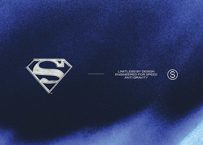 Superman – Chrome S-Shield Midnight Blue Poster