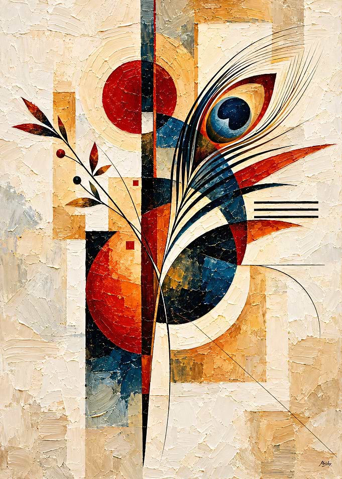 The Garden Finds Its Rhythm | Geometric Botanical Art