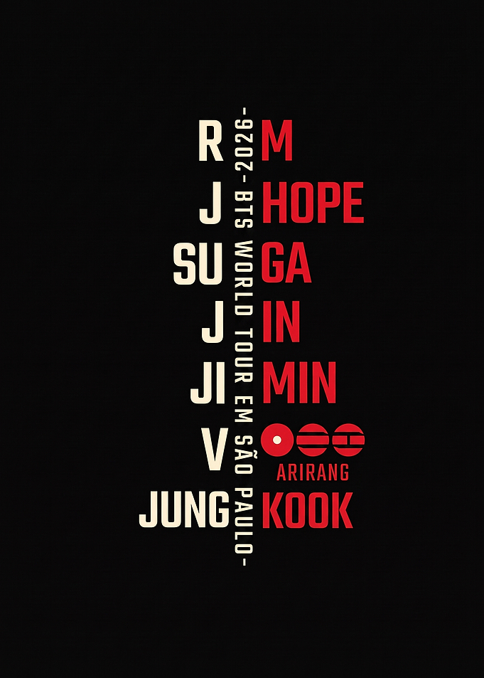 BTS World Tour Sao Paulo Typography