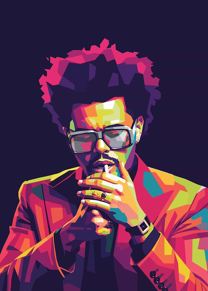 The Weeknd WPAP Pop Art Portrait