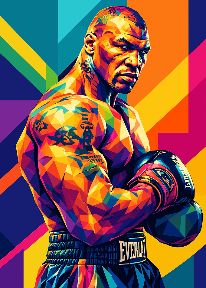 Mike Tyson Pop Art Portrait
