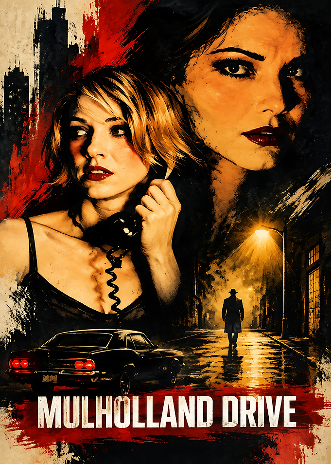 Mulholland Drive Movie Poster Art