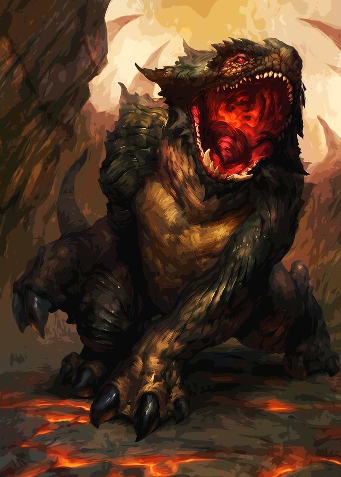 Fierce Magma Dragon Beast