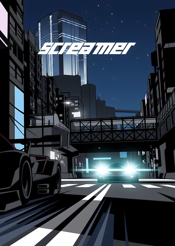 Screamer Racing Game Poster