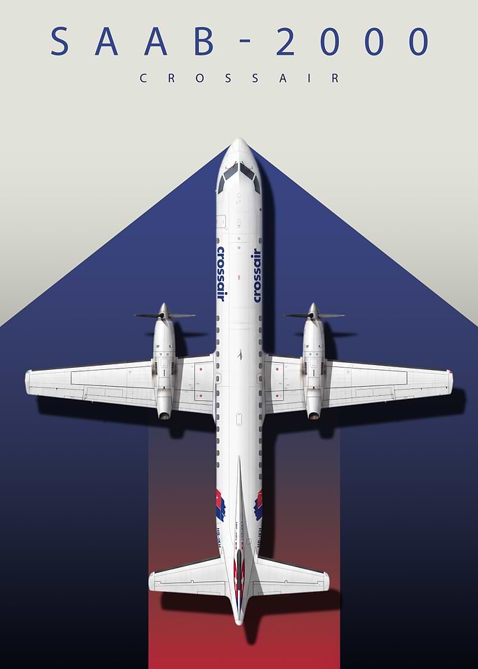 Sleek Crossair SAAB 2000