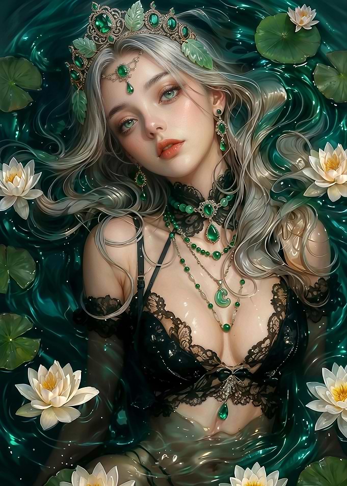 Ethereal Emerald Water Nymph
