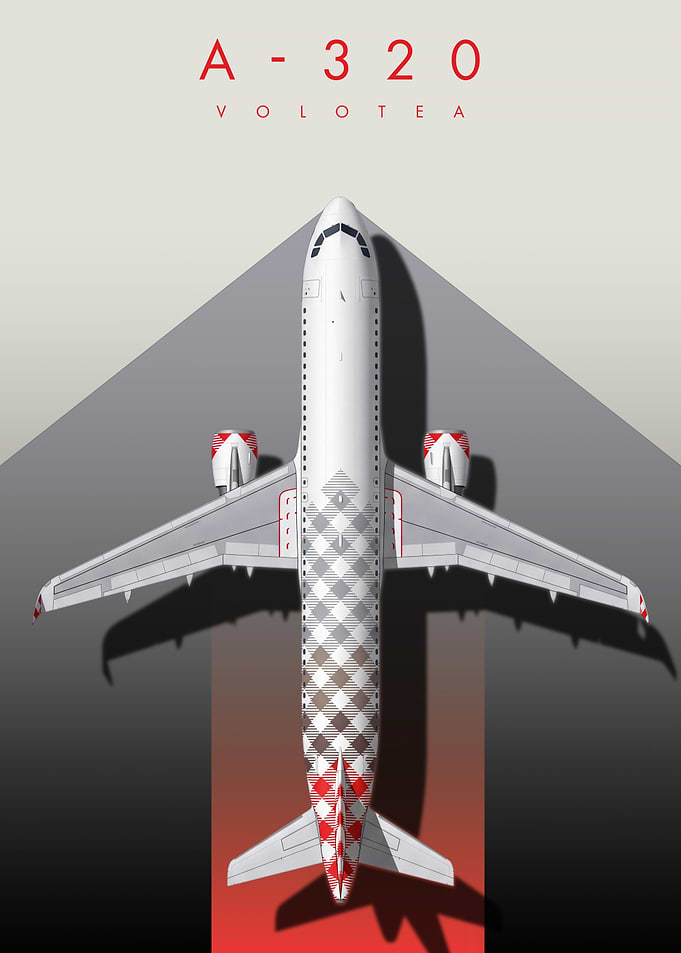 Volotea A320 Flying Checkers