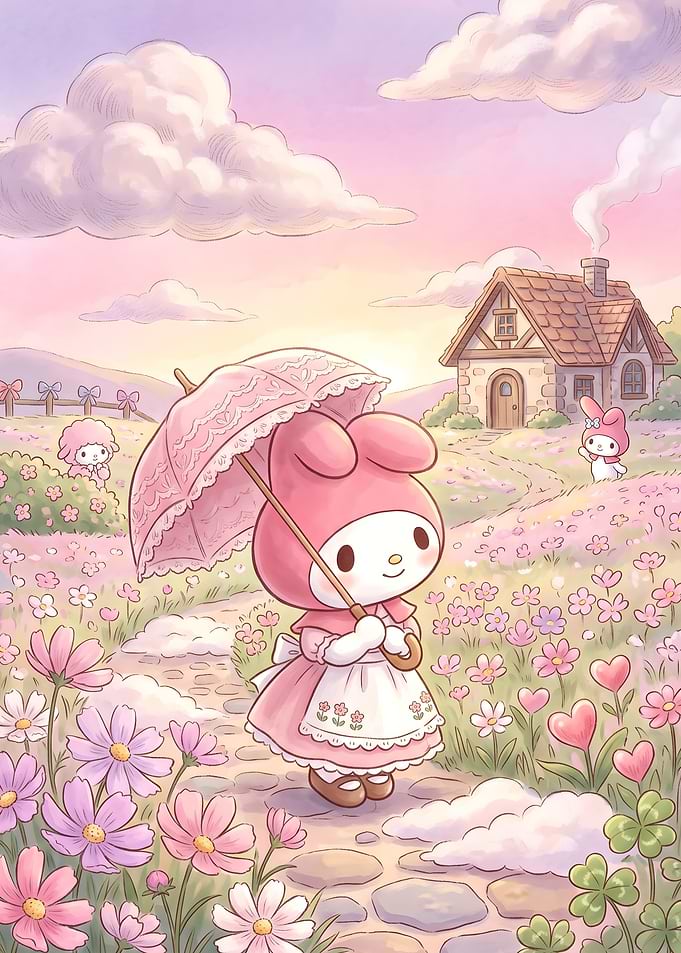 My Melody in a Floral Meadow